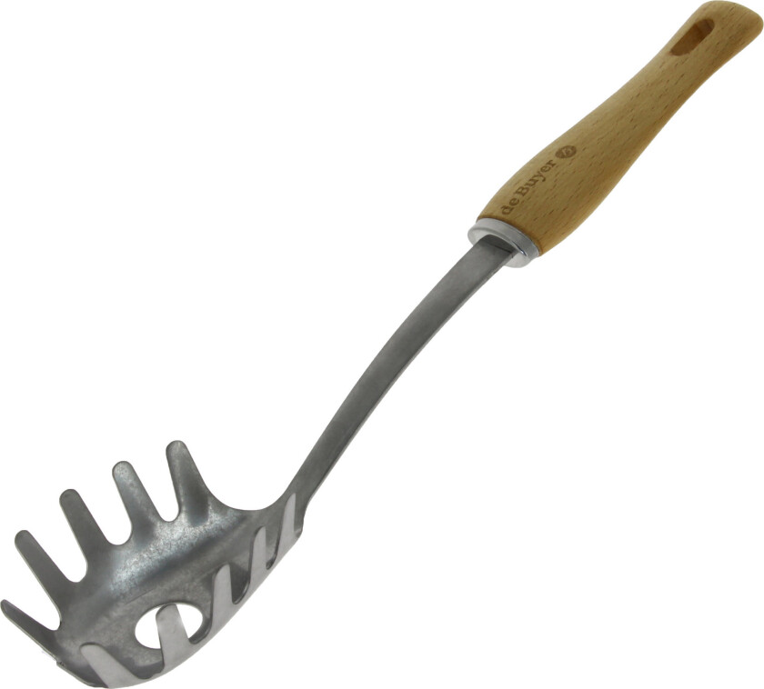 De Buyer B Bois spagettiøse med trehåndtak Rustfritt stål