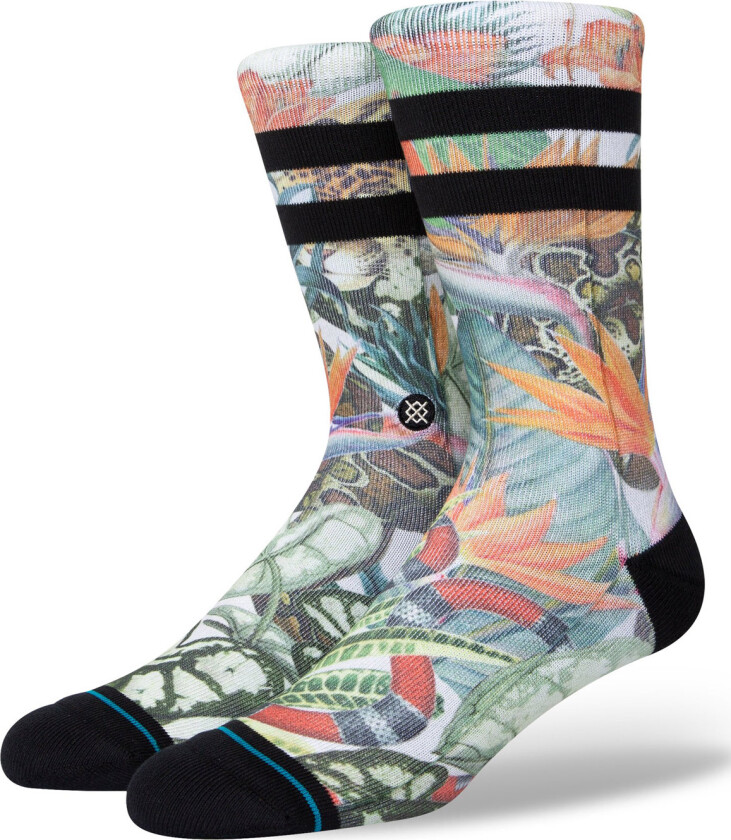 Jungle Life Crew Sock Off White