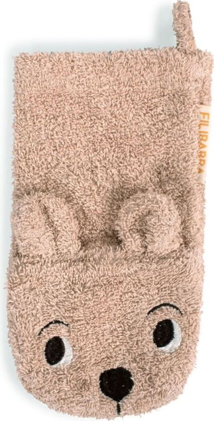 Vaskehanske med bjørn