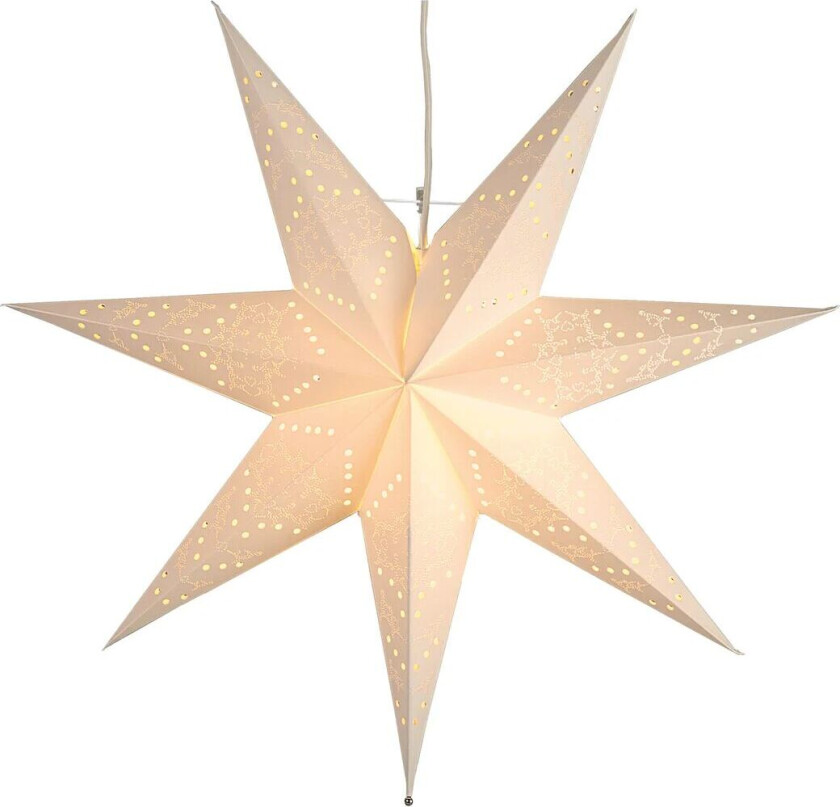 Sensy adventsstjerne 54 cm Hvit
