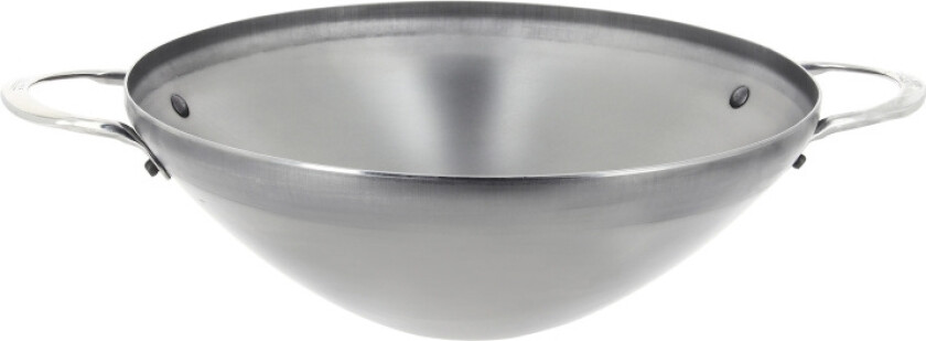 De Buyer Mineral B wokpanne med håndtak 32 cm