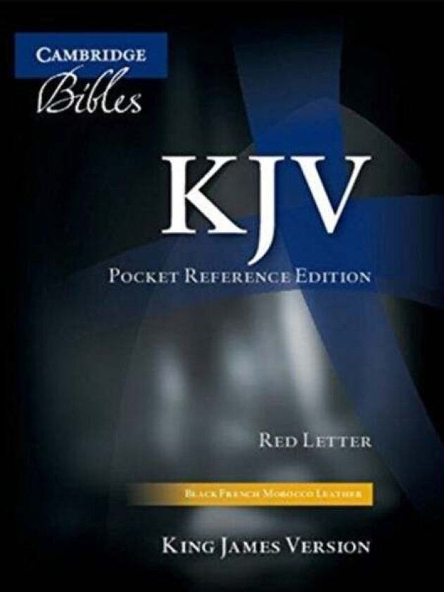 KJV Pocket Reference Bible, Black French Morocco Leather, Red-letter Text, KJ243:XR