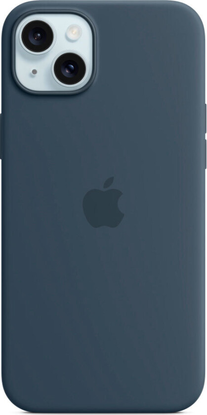 iPhone 15 Plus Silicone Case with MagSafe - Storm Blue