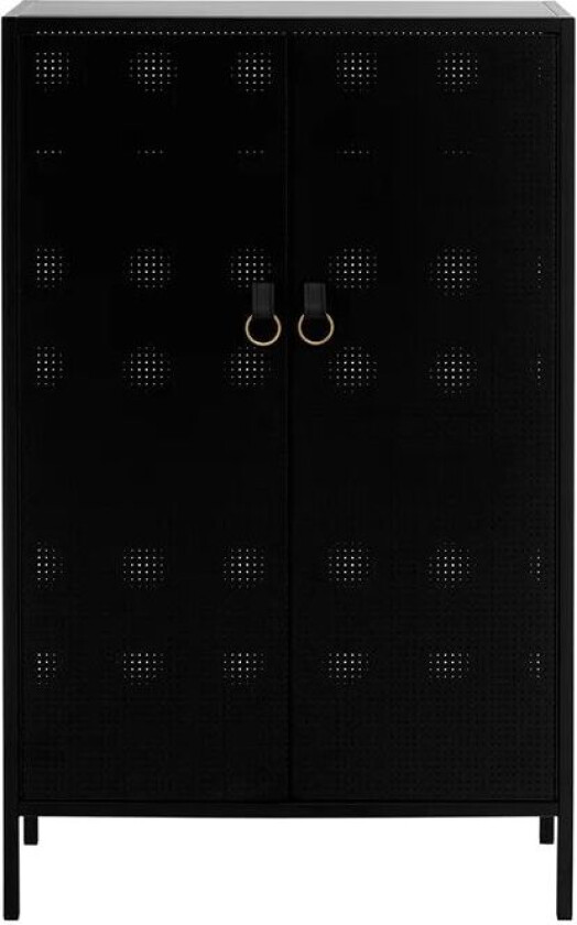 Bilde av Francis skap sort, sort skinn