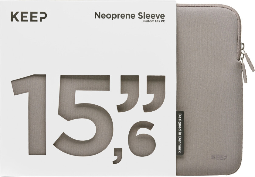 KEEP 15,6" Neopren/stoffetui for bærbar PC (Portabella)