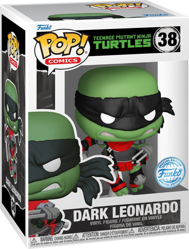 Pop! Vinyl Exclusive TMNT Dark Leonardo figur