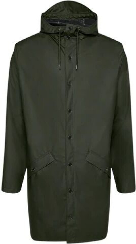 Rains Unisex Long Jacket L, Green