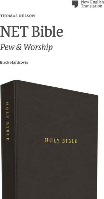 NET Bible, Pew and Worship, Hardcover, Black, Comfort Print av Thomas Nelson