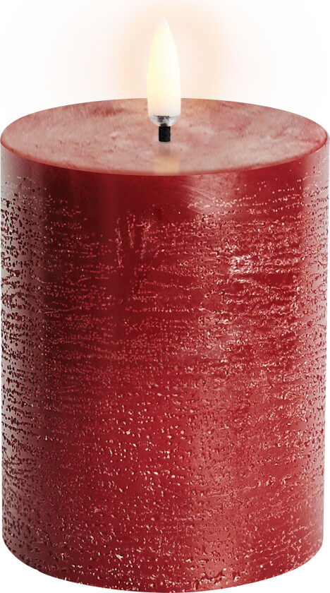 - Kubbelys LED 7,8x10,1 cm Rustic Carmine Red