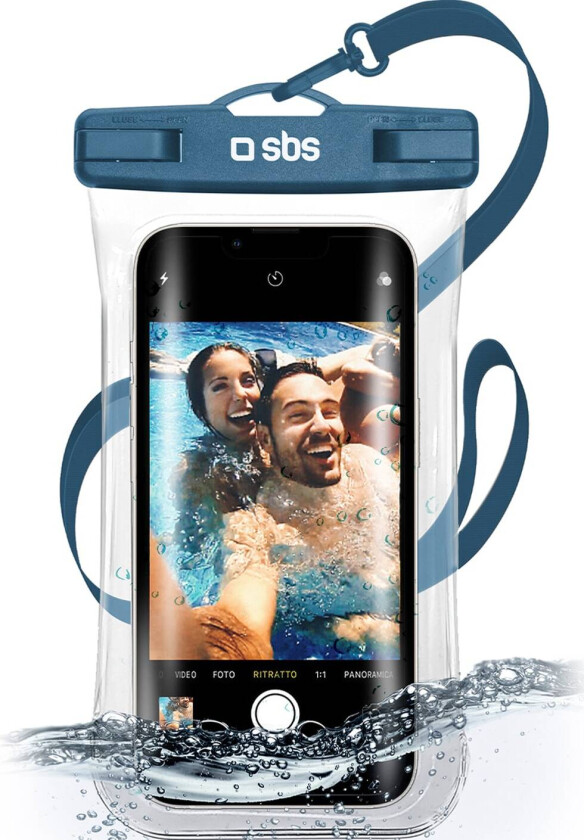 6,8" universalt vanntett deksel (blå)