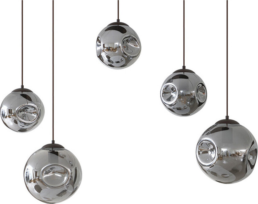 Valentina hengelampe, sirkel, oval, 5 lysk