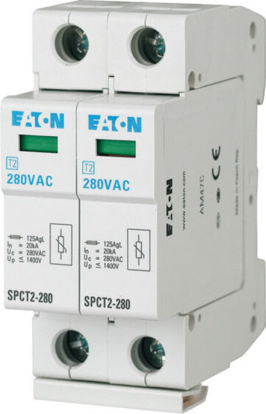 Overspenningsvern SPCT2-385/2 2-polet 385VAC 2x20kA - 1609769