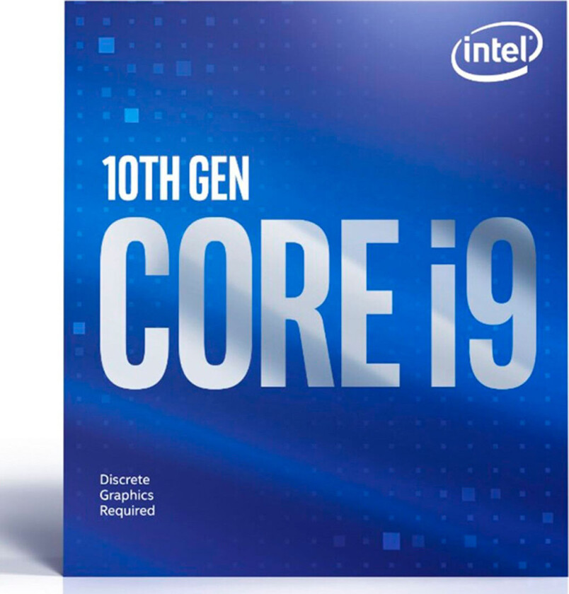 Core i9-10900F Comet Lake Prosessor/CPU - 10 kjerner - 2.8 GHz -  LGA1200 -  Boks (med kjøler)