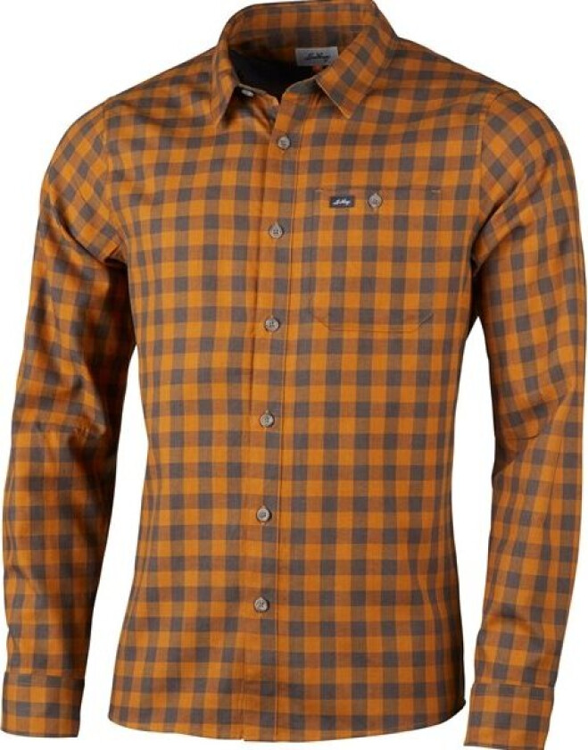 Men's Ekren Long Sleeve Shirt S, Dark Gold