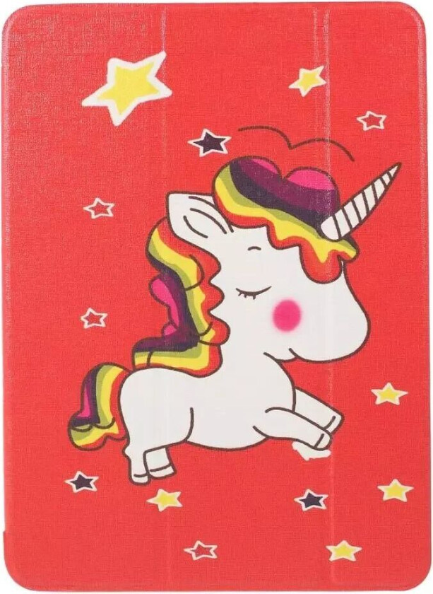 iPad Pro 11" Skinn Deksel med Tri-fold Stand - Unicorn