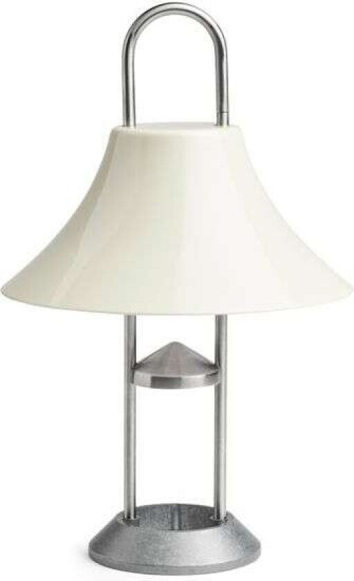 Mousqueton portabel bordlampe 30,5 cm Oyster white