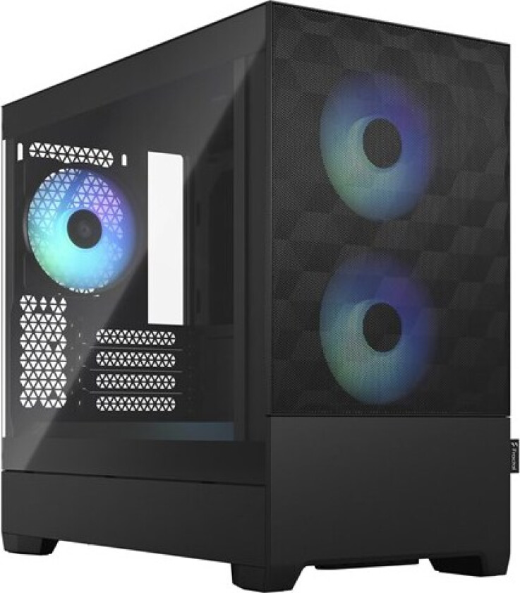 Pop Mini Air Rgb Black Clear Glass Matx Svart