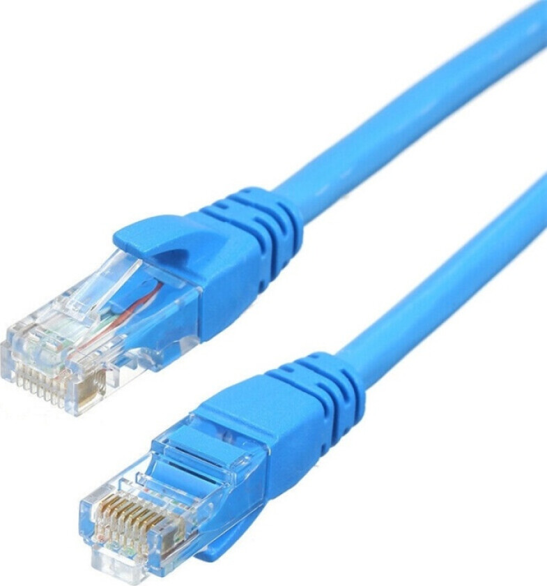 Nettverkskabel UTP RJ45 Cat6 15m, Blå