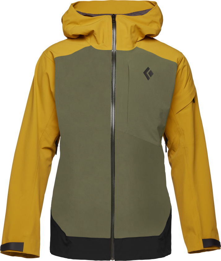 Men's Recon Stretch Ski Shell Jacket Amber-Tundra-Black XL, Amber-Tundra-Black