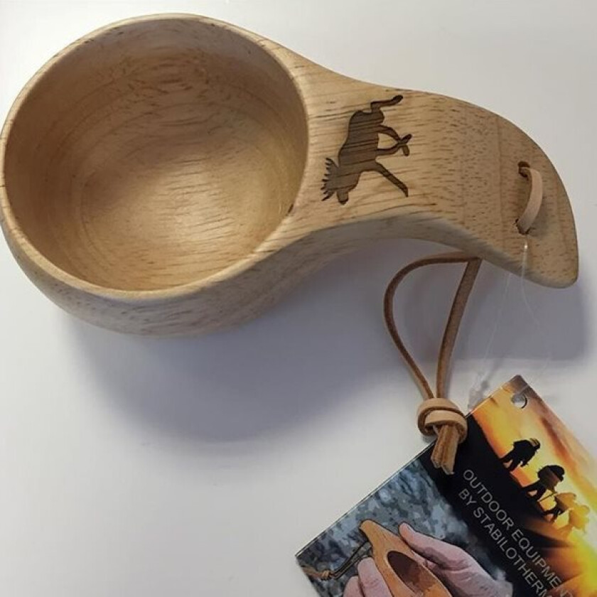Bilde av Wooden Cup Elk Motif 1,2 dl OneSize, Wood