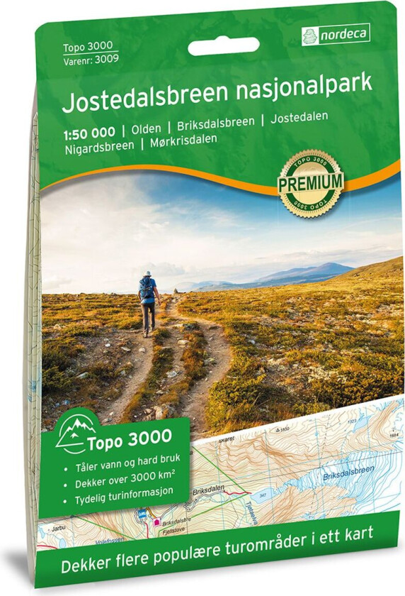 Jostedalsbreen Nasjonalpark 1:50 000