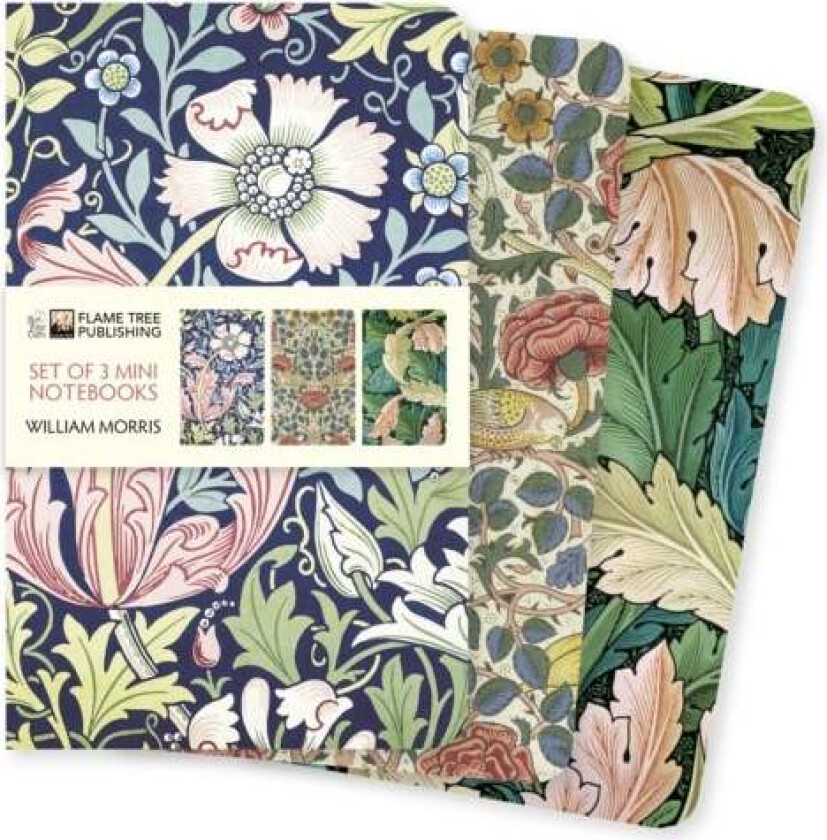 William Morris Set of 3 Mini Notebooks