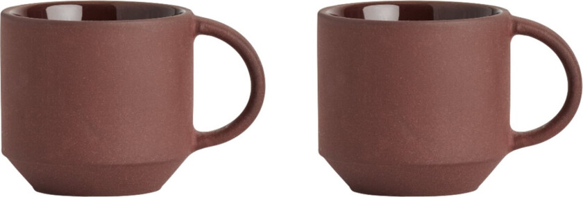 Yuka espressokopp 2-pk Dark (brun)