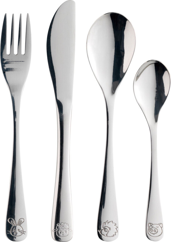 Aida barnebestikk 4 deler Steel