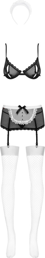 Maidme-kostymesett - Svart - S/M