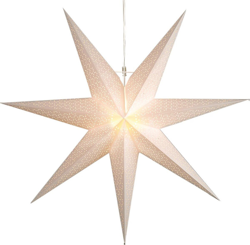 Dot adventsstjerne 100 cm Hvit