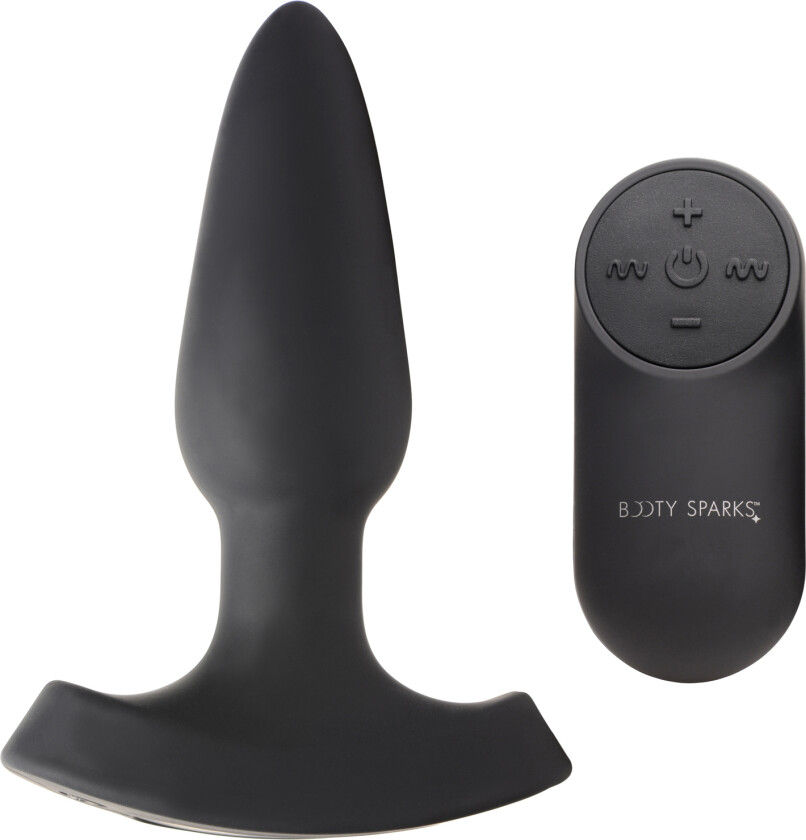 Laser Series Bang Me Small Fjernkontrollert Analplugg   - Svart