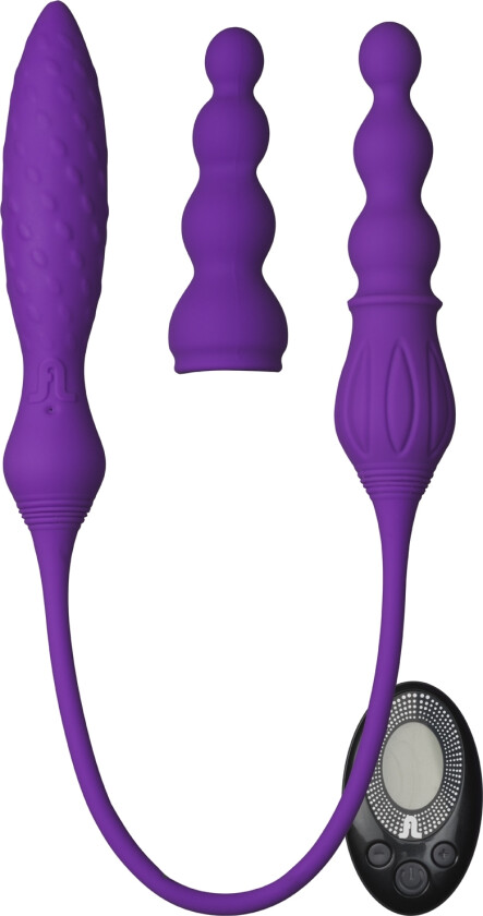 2 2X Fjernstyrt Dobbelvibrator - Lilla