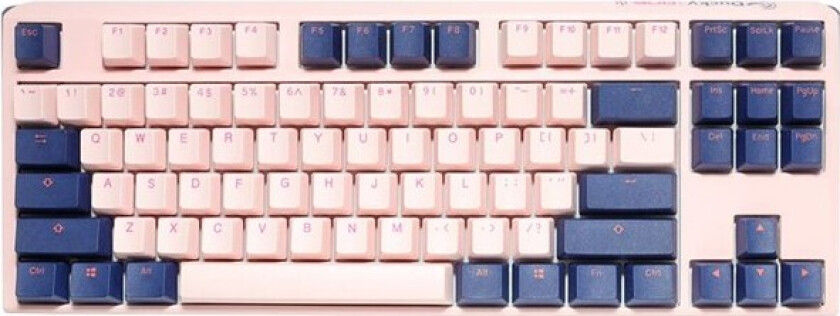 One 3 Fuji TKL MX Silent Red - ND - Gamingtastatur - Uten numpad - Nordisk - Rosa