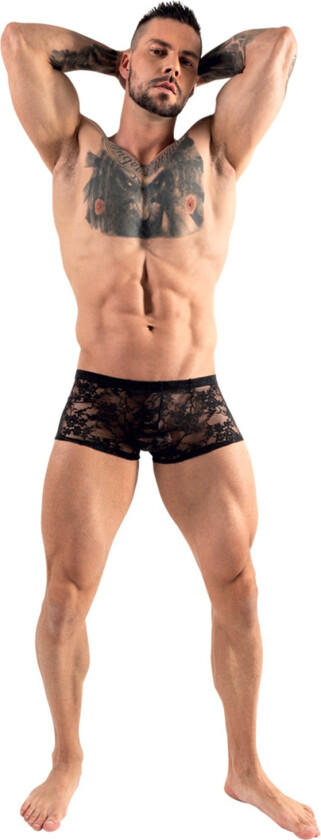 Boksershorts med Blonder - Svart - L