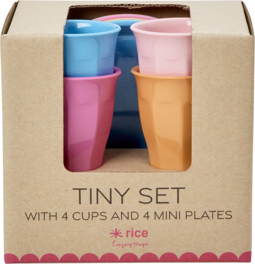- Melamine Mini Set - 8 pcs in Giftbox Multicolored