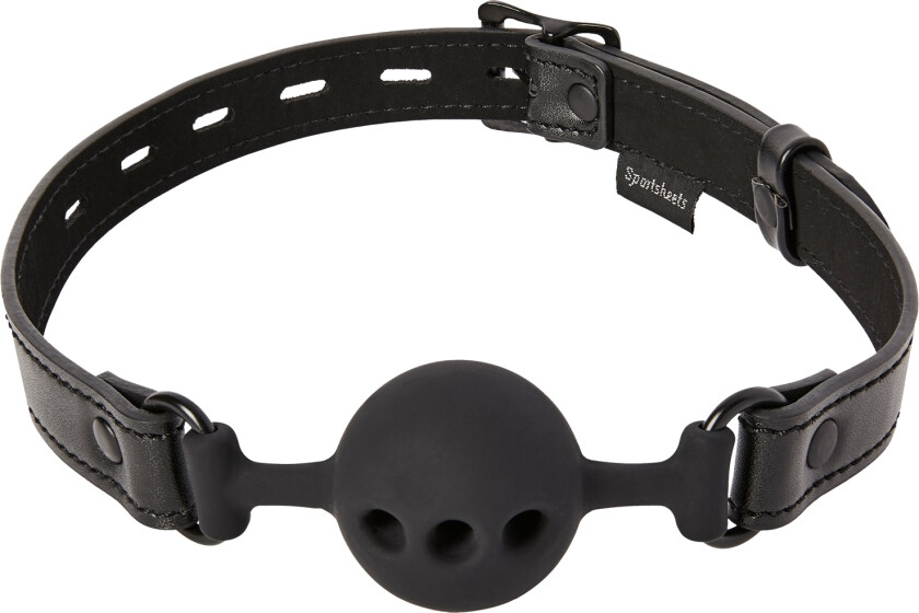 Saffron Ball Gag med Pustehull - Svart