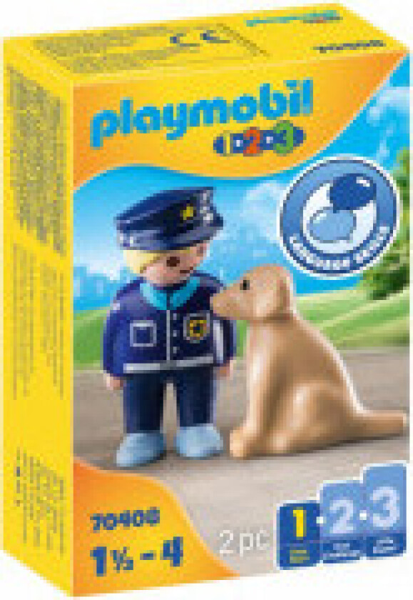 Playmobil 123 - Politi Med Hund 70408