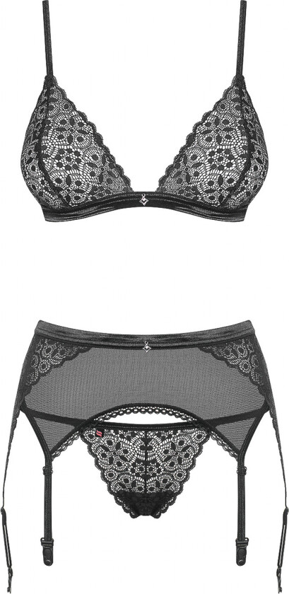 Shibu BH og hofteholder-sett - Svart - S/M