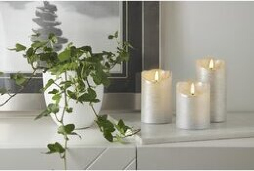 LED Kubbelys Flamme Rustic