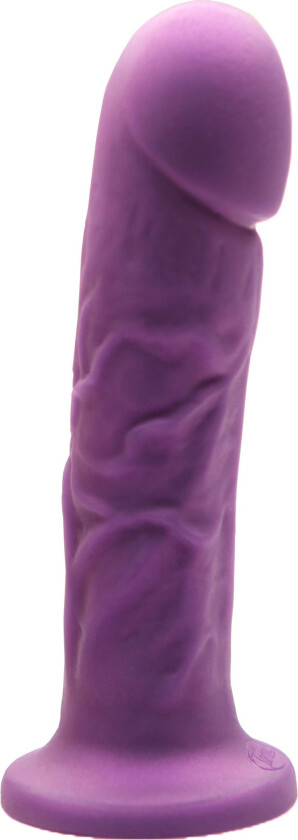 Goliath Vibrerende Super Soft Dildo 18,4 cm   - Lilla