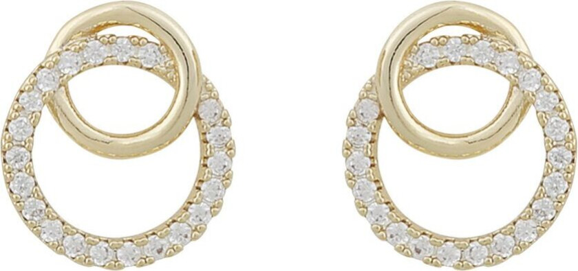 Snö Of Sweden Mona Irregular Earring Gold/Clear