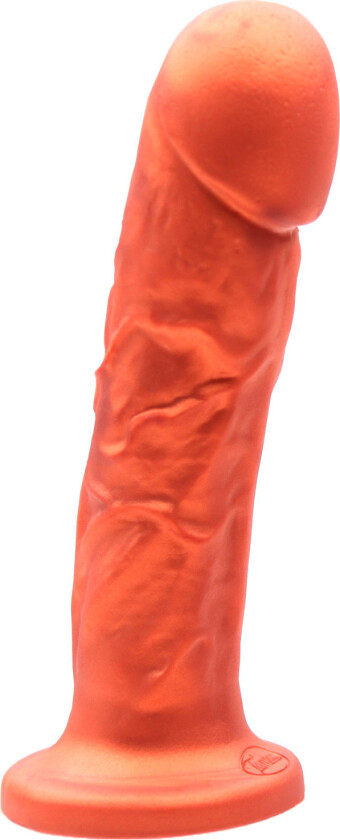 Goliath Vibrerende Super Soft Dildo 18,4 cm - Oransje