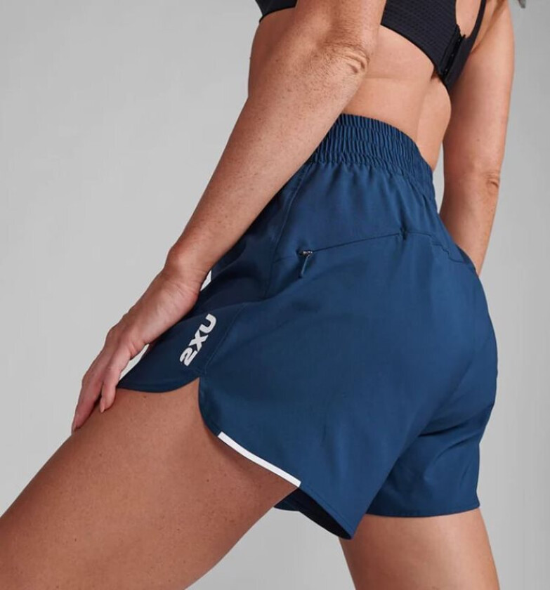 Aero Hi-Rise 4 Inch Shorts Moonlight/White Reflective