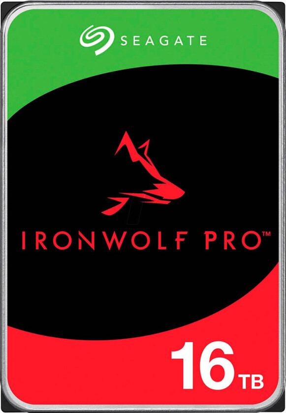 IronWolf Pro ST16000NE000 - Harddisk - 16 TB - intern - 3.5 - SATA 6Gb/s - 7200 rpm - buffer: 256 MB - med 2-års Rescue Data Recovery Service Plan