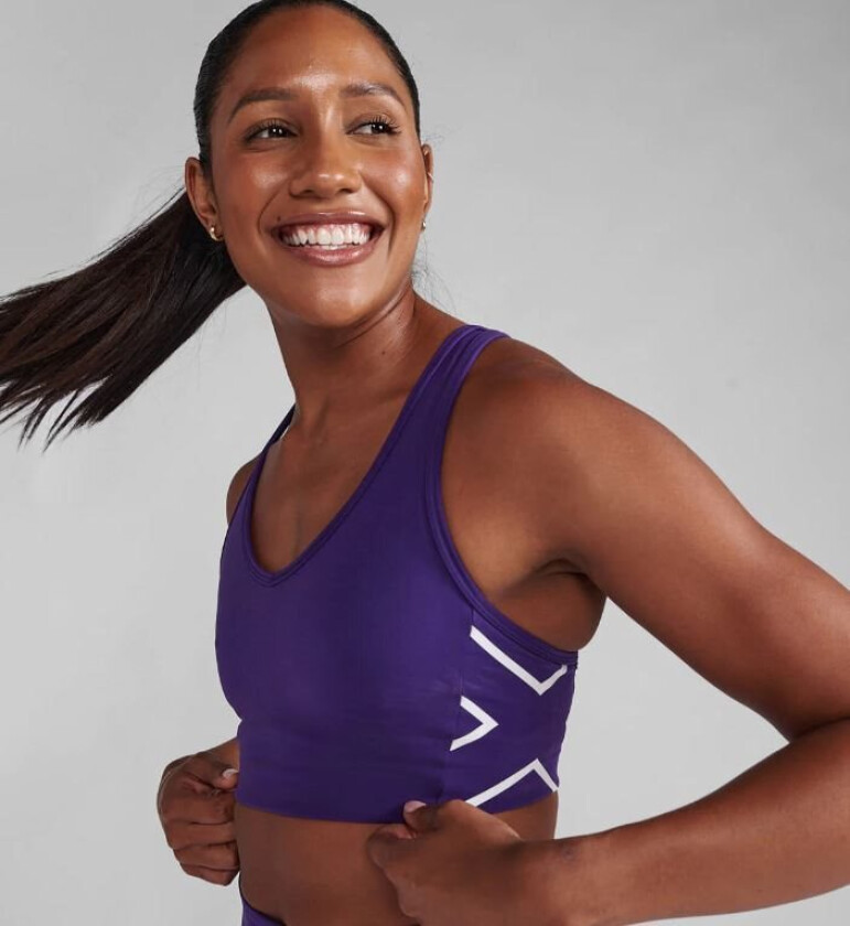 Motion Racerback Bra Acai/White