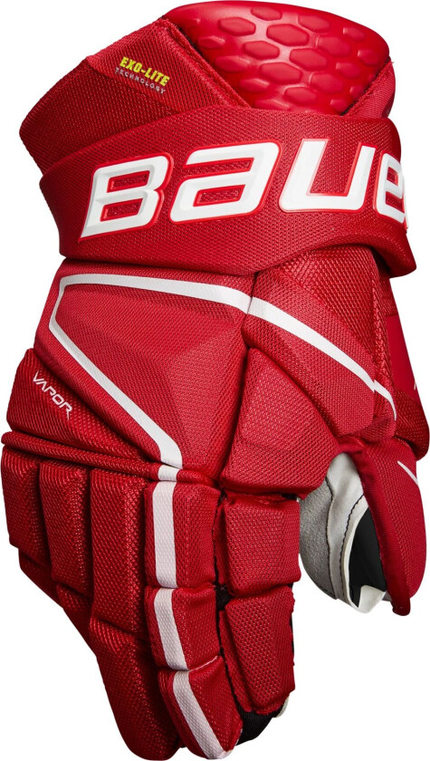 bauer S22 Vapor Hyperlite Glove - Int 23/24, hockeyhanske intermediate RED