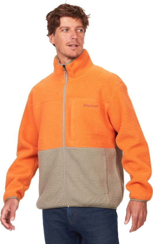 Men's Aros Fleece Jacket M, Tangelo/Vetiver