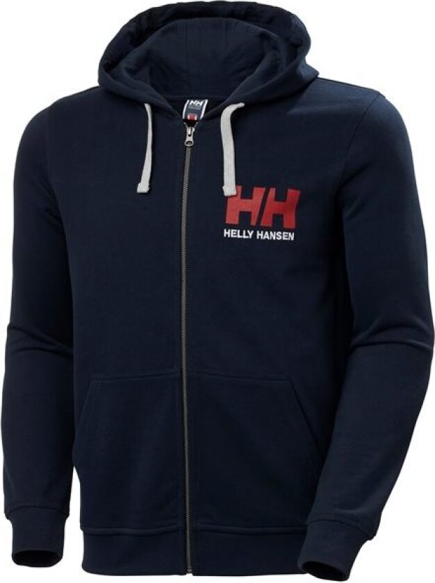 Herre HH Logo Full Glidelås Hettegenser Marineblå 2xl Grå2XL