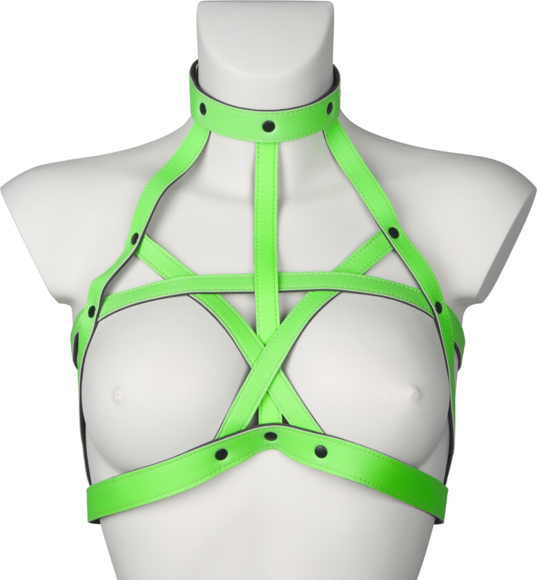 Glow in the Dark BH Sele - Grønn - S/M