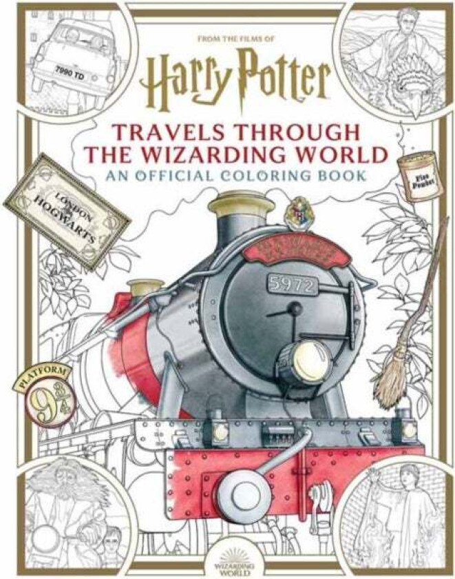 Harry Potter: Travels Through the Wizarding World: An Official Coloring Book av Insight Editions